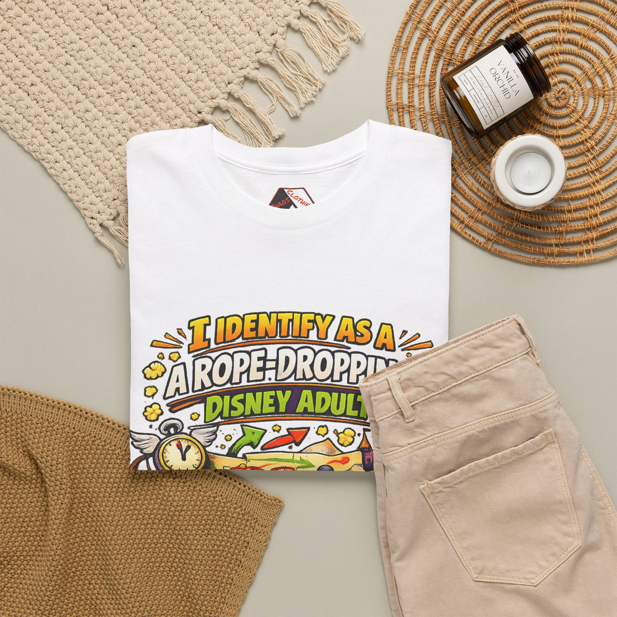 I Identify As a Rope-Dropping Disney Adult – Funny Disney Parody T‑Shirt |Chaos Clothing by I Identify As