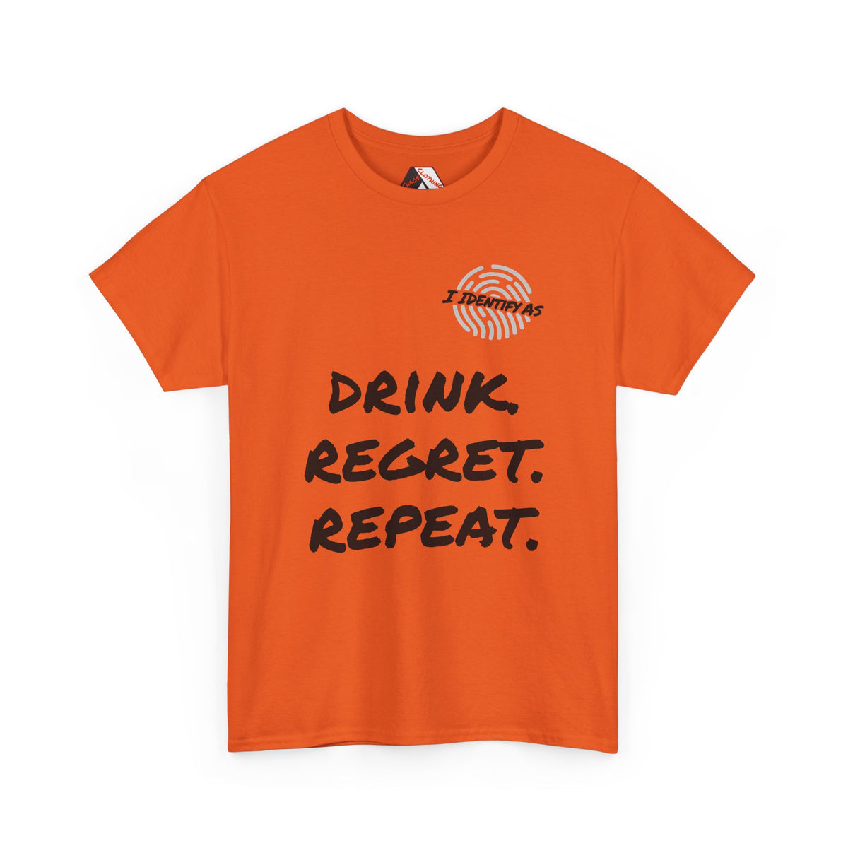 Drink. Regret. Repeat. | Dark Humour Drinking T‑Shirt by Chaos Clothing