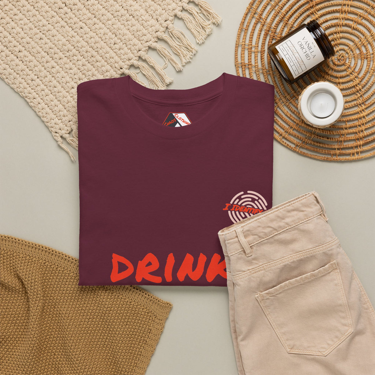 Drink. Regret. Repeat. | Dark Humour Drinking T‑Shirt by Chaos Clothing