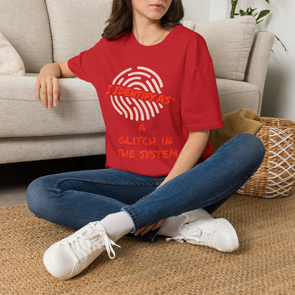 I Identify As A Glitch In The System - Funny Graphic T-Shirt