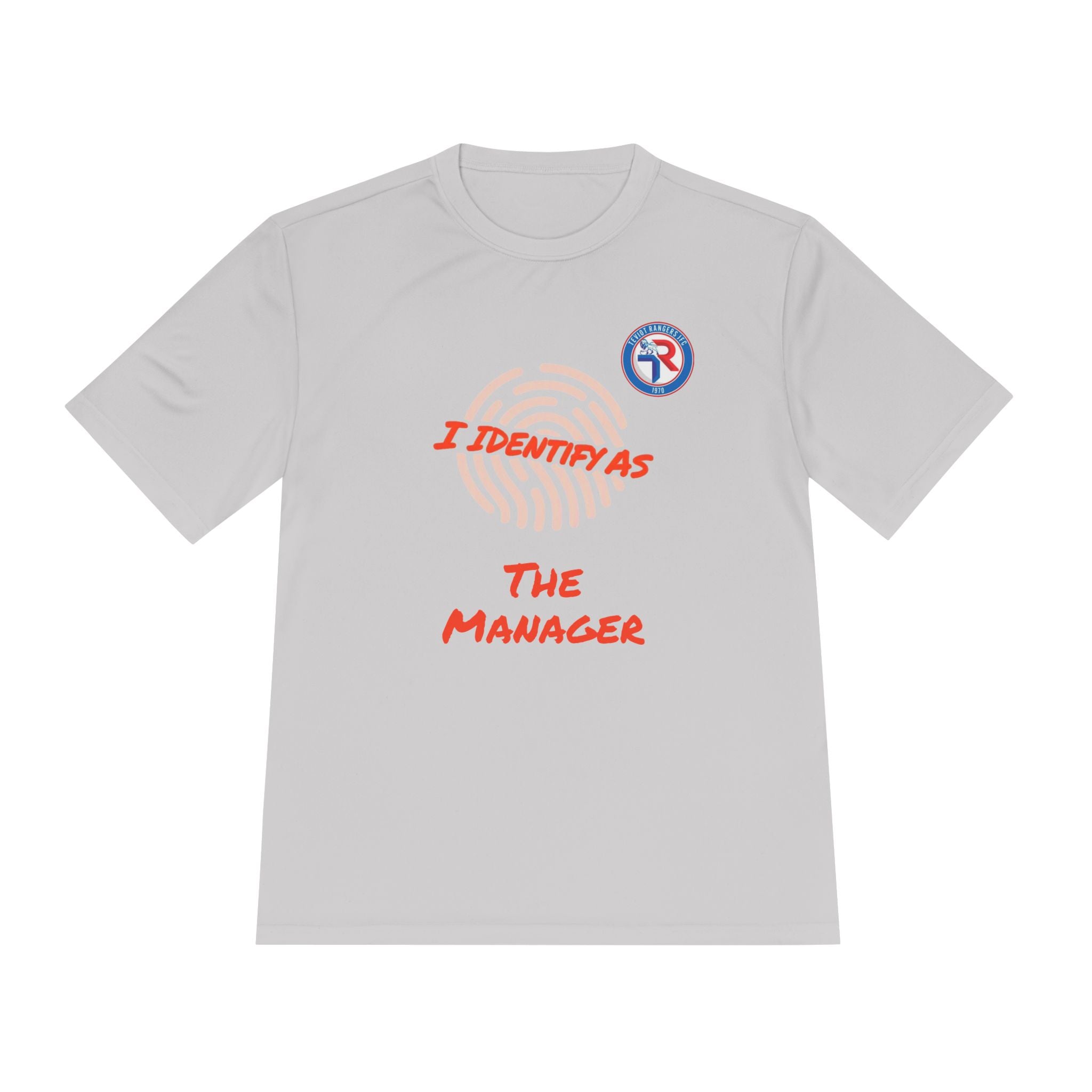 Adult Training Shirt Tee — “I Identify As Training” Moisture-Wicking Athletic Tee - Unisex