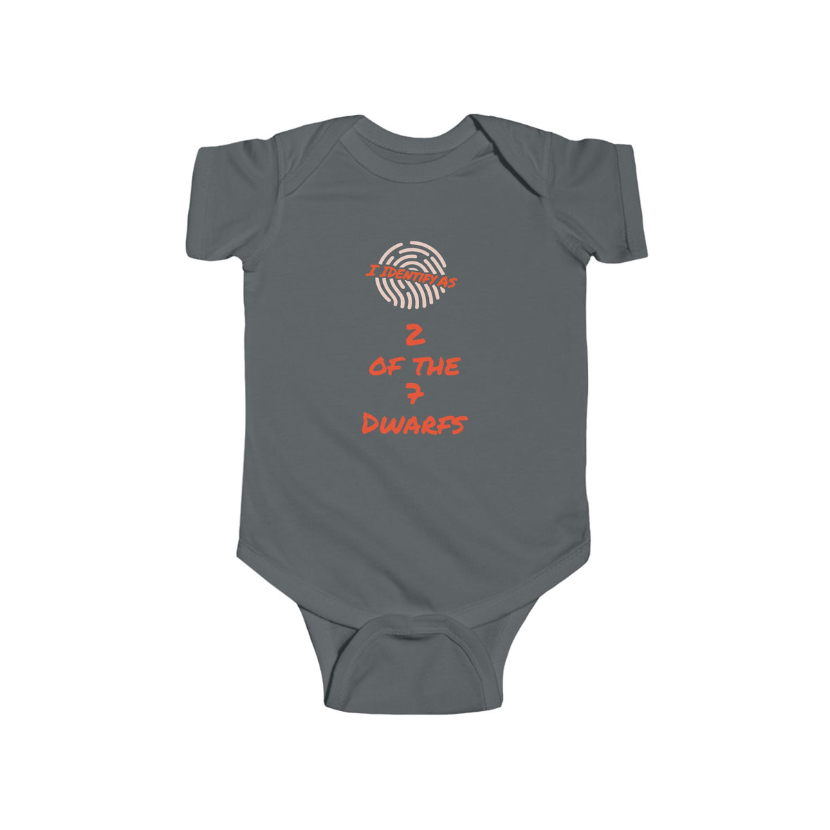 Cute & Funny Baby Grow – I Identify As 2 of the 7 Dwarfs