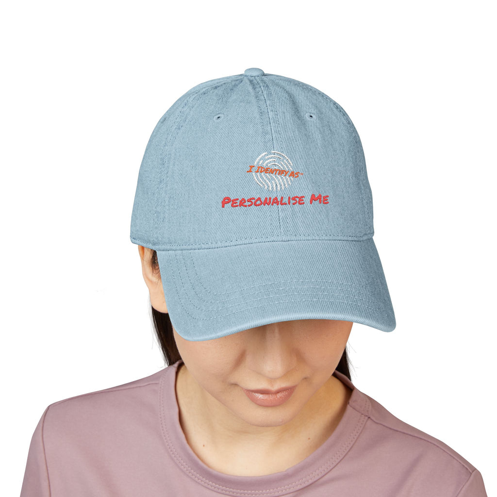 Personalise your Embroidered Denim Hat - unisex