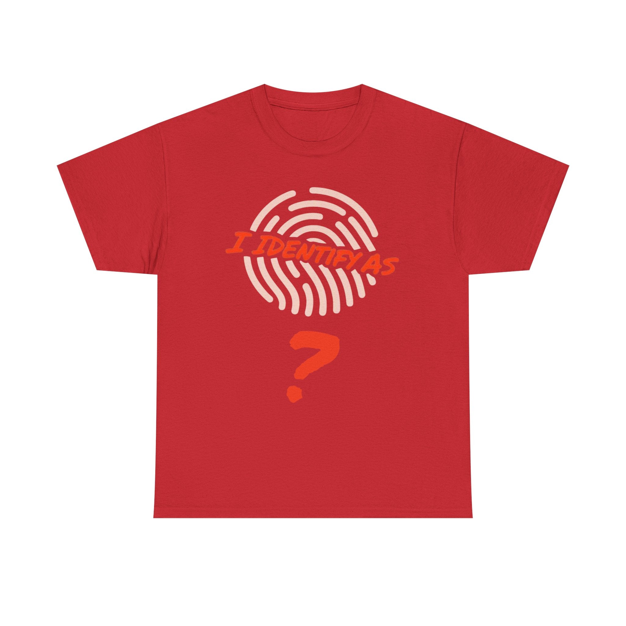 Personalised “I Identify As” Custom Name T‑Shirt – Unisex Cotton Identity Graphic Tee – Custom Text Personalisation Shirt for Men & Women