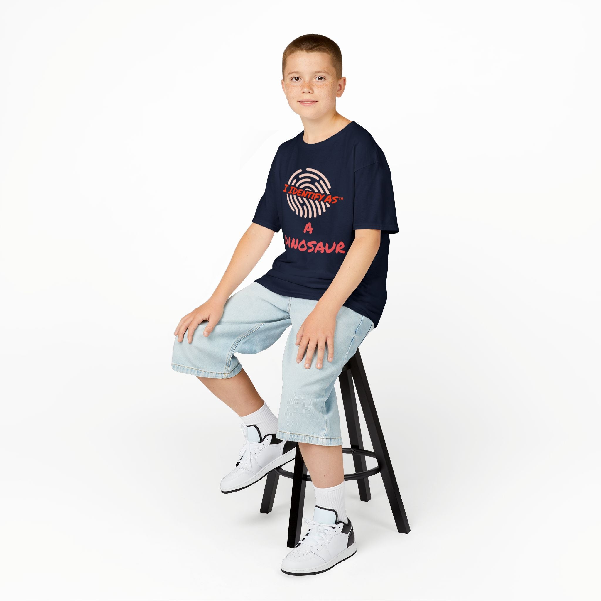 Dinosaur Kids T‑Shirt – Cute Graphic Tee | I Identify As
