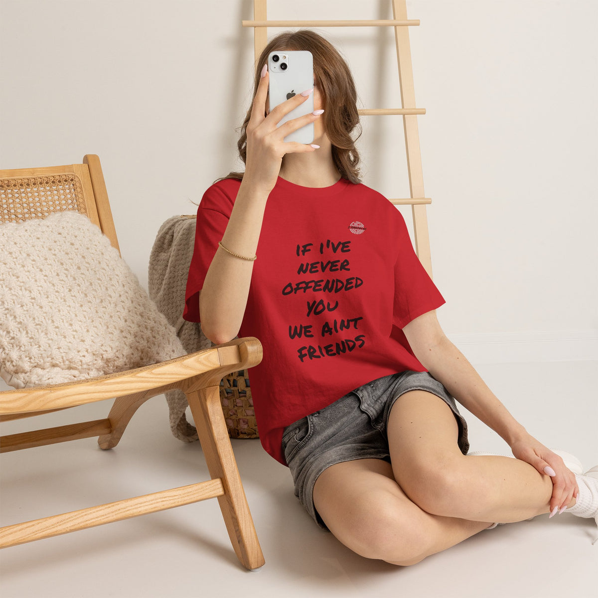 If I’ve Never Offended You We Ain’t Friends – Blunt Humour T‑Shirt | Chaos Clothing by I Identify As