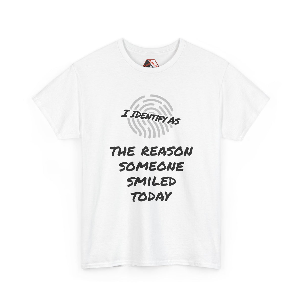 I Identify As The Reason Someone Smiled Today – Inspirational Identity Humour T‑Shirt | I Identify As