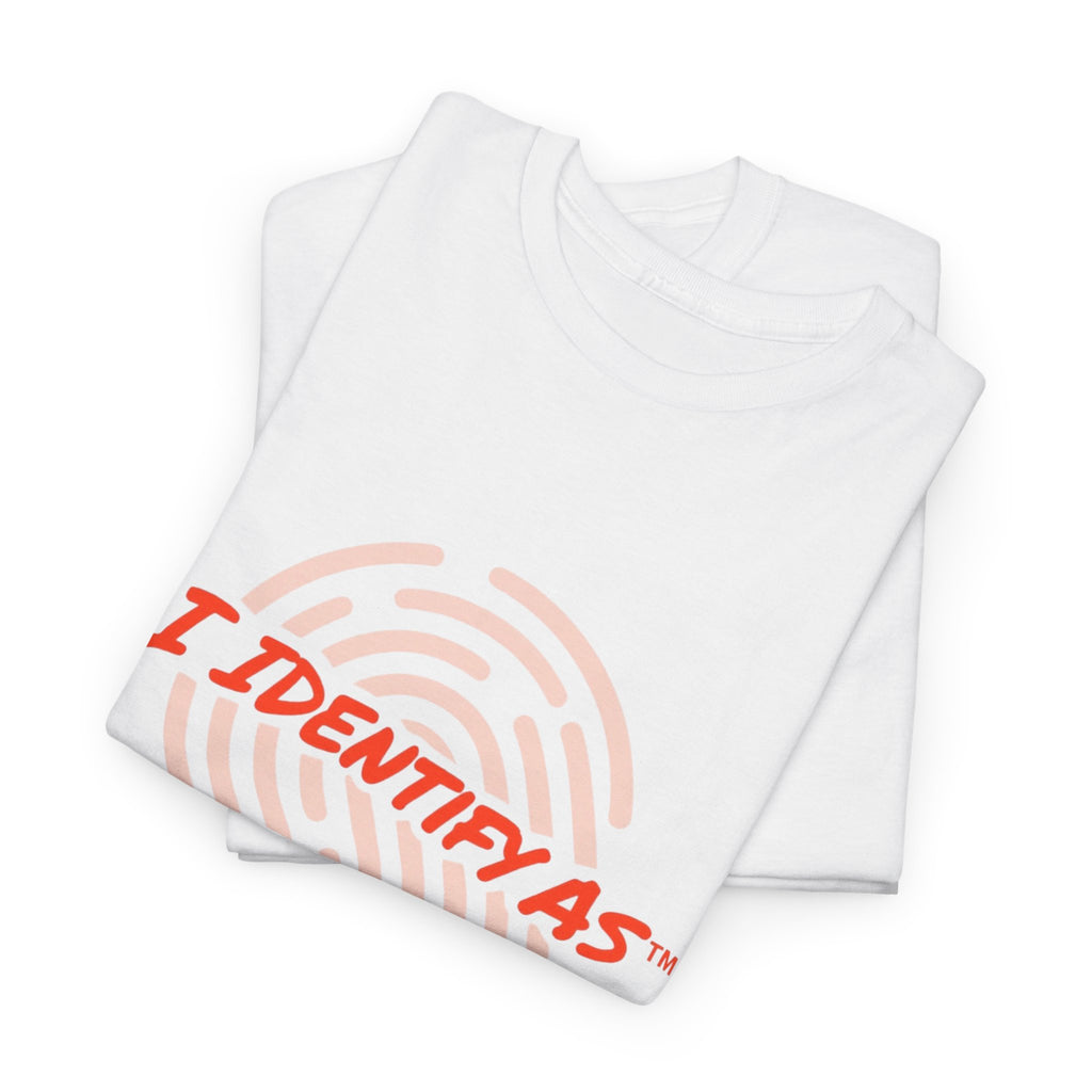 Unisex Tee: I Identify As The Stag Fingerprint Graphic