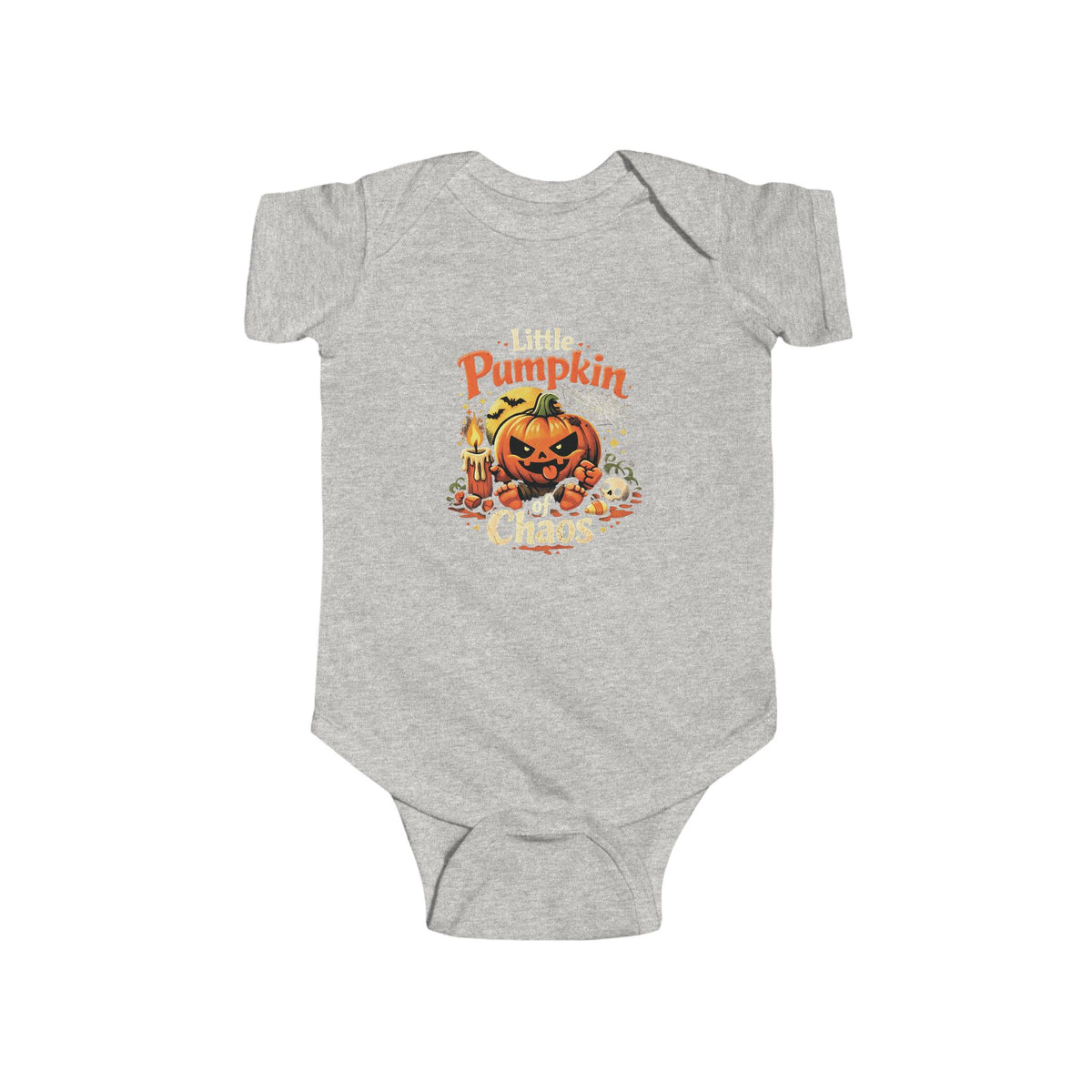 Little Pumpkin of Chaos Baby Grow – Funny Halloween Baby Outfit | Chaos Clothing™ by I Identify As™