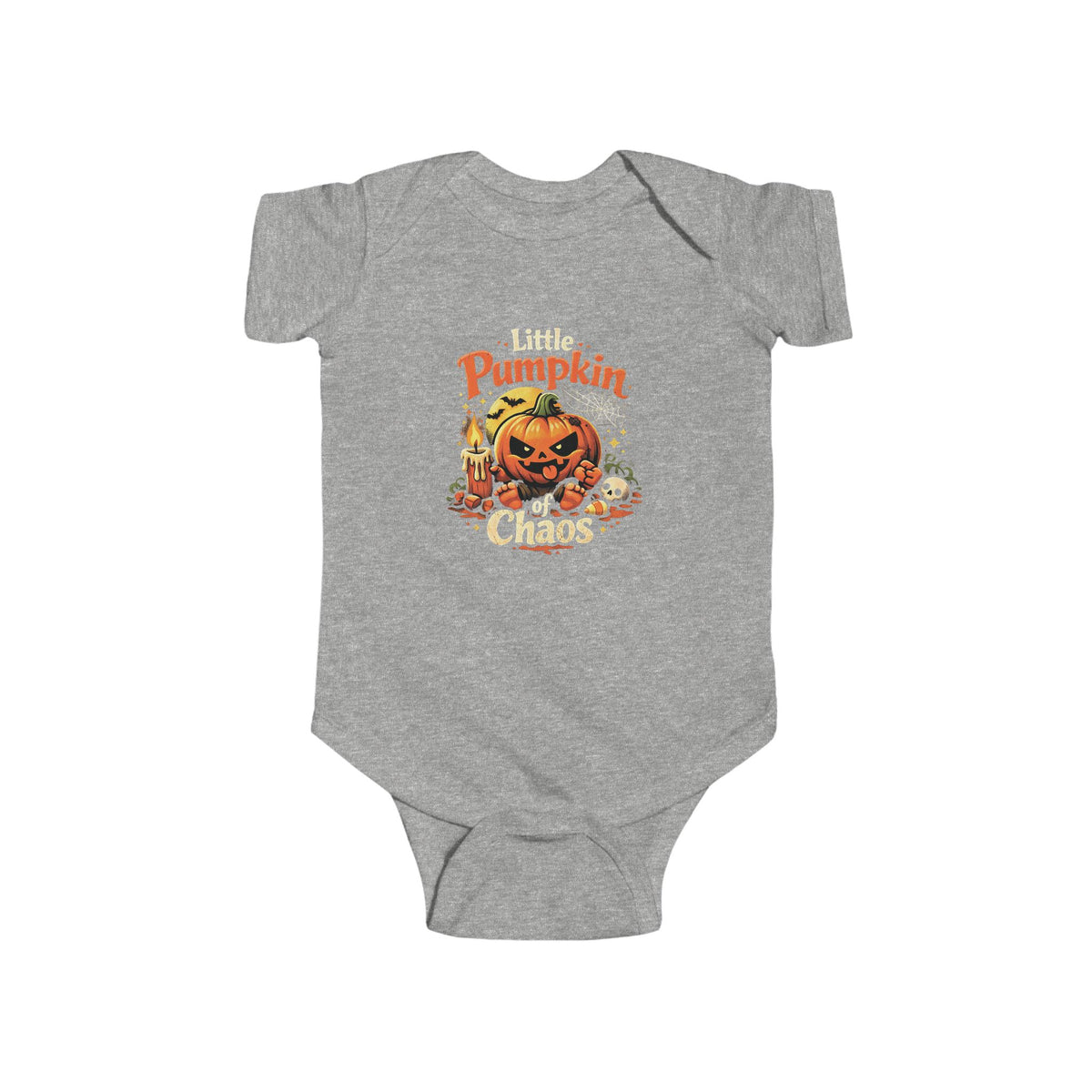 Little Pumpkin of Chaos Baby Grow – Funny Halloween Baby Outfit | Chaos Clothing™ by I Identify As™