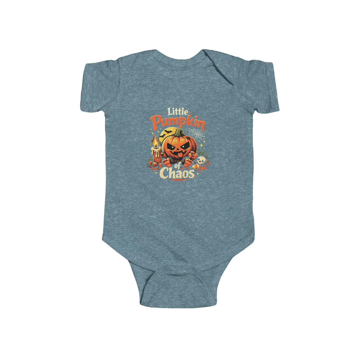 Little Pumpkin of Chaos Baby Grow – Funny Halloween Baby Outfit | Chaos Clothing™ by I Identify As™