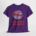 I Identify As The Reason She Drinks funny graphic t‑shirt – relationship humour design – unisex cotton tee