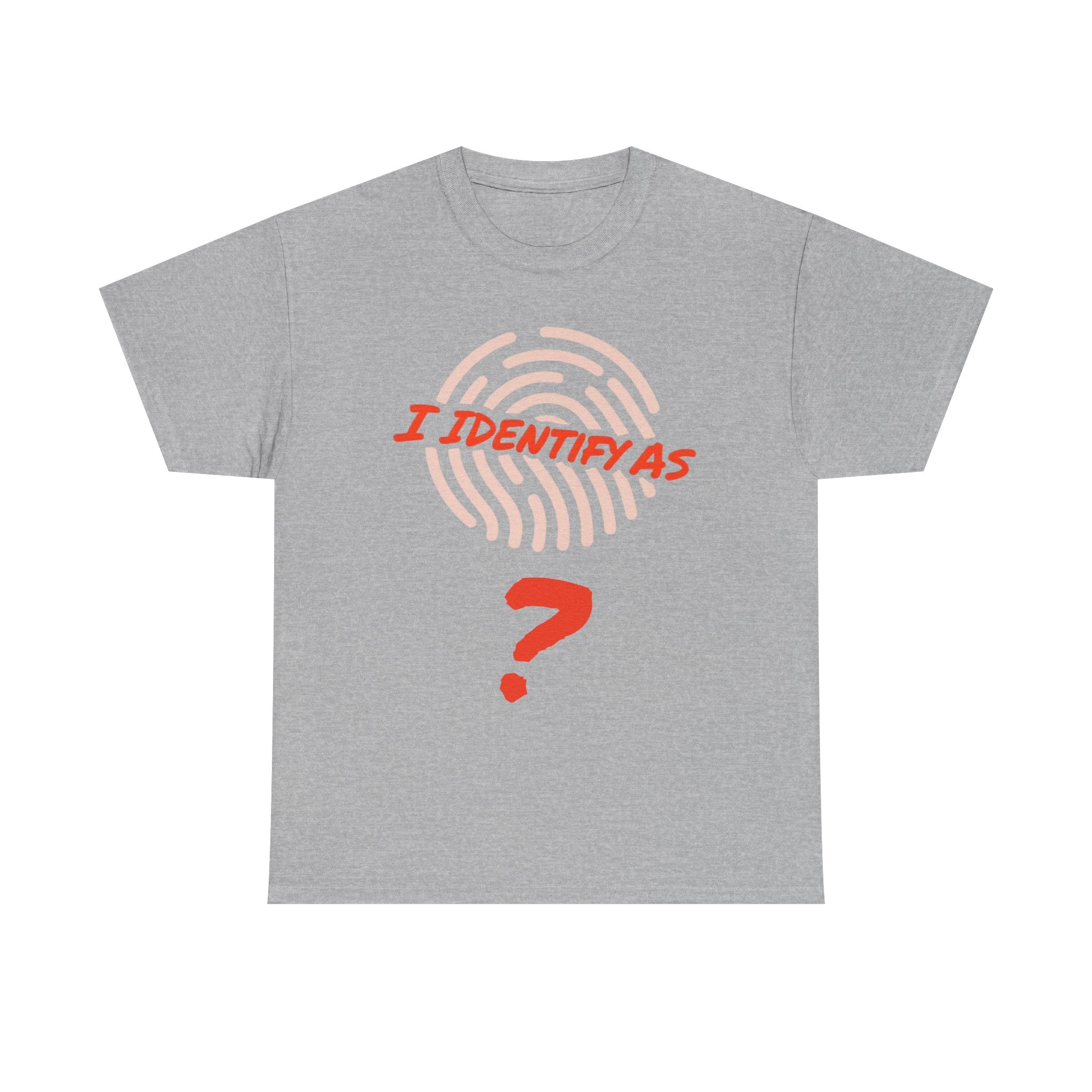 Personalised “I Identify As” Custom Name T‑Shirt – Unisex Cotton Identity Graphic Tee – Custom Text Personalisation Shirt for Men & Women