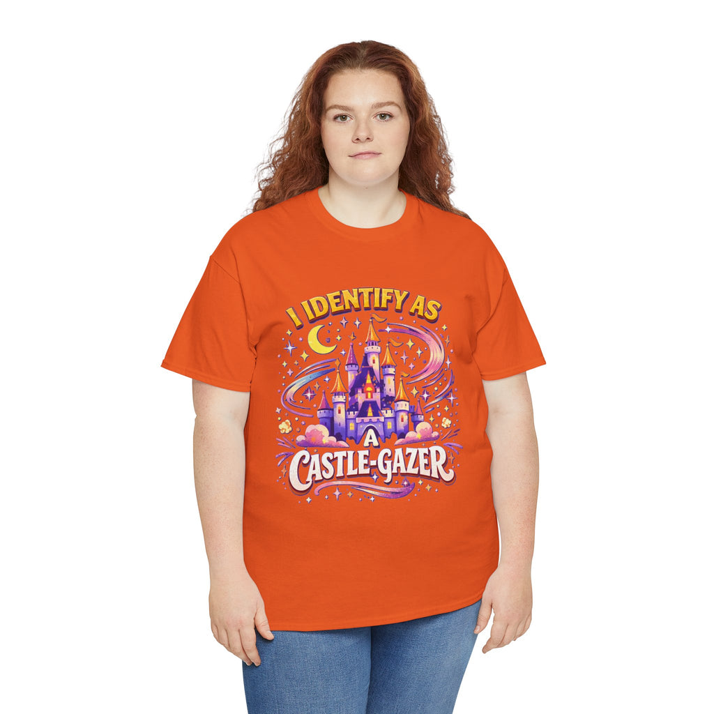 I Identify As a Castle‑Gazer – Funny Disney Adult Parody T‑Shirt