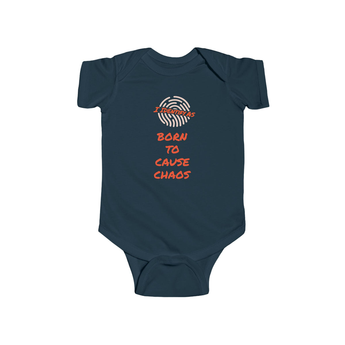 Funny Baby Grow – Born To Cause Chaos – Humour Newborn Outfit for Tired Parents UK