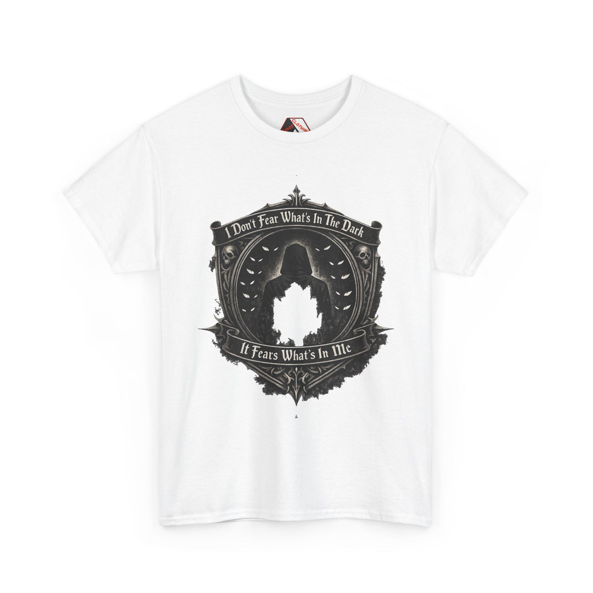 I Don’t Fear the Dark – It Fears What’s In Me T‑Shirt | Dark Humour  I Identify As Halloween Tee