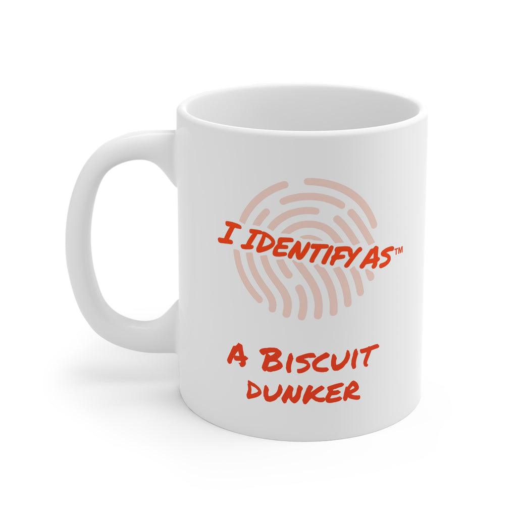 I Identify As A Biscuit Dunker Mug — Funny Coffee Tea Cup for Biscuit Lovers