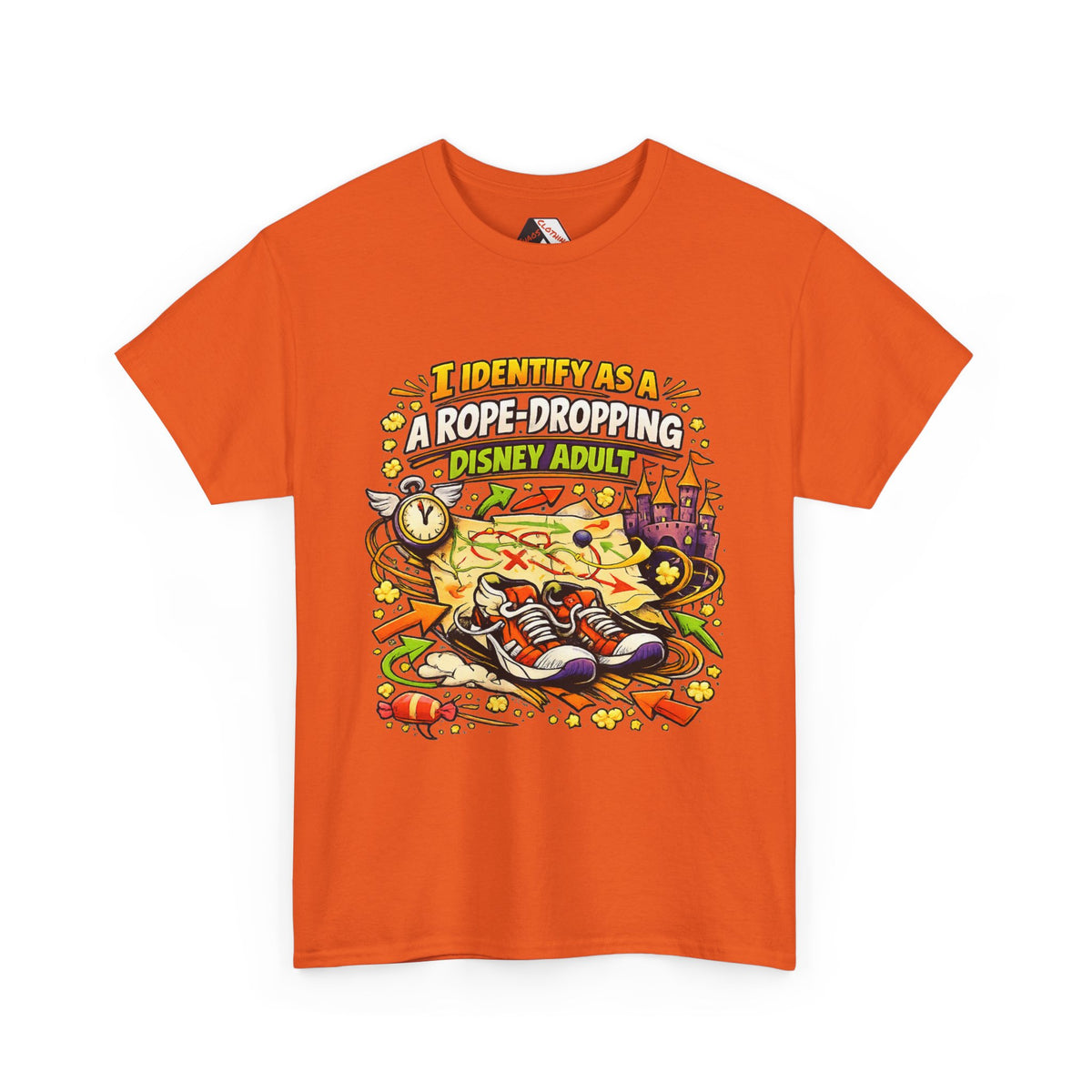 I Identify As a Rope-Dropping Disney Adult – Funny Disney Parody T‑Shirt |Chaos Clothing by I Identify As