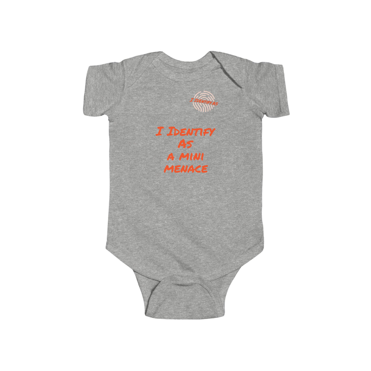 I Identify As A Mini Menace – Funny Baby Grow | Gift Idea
