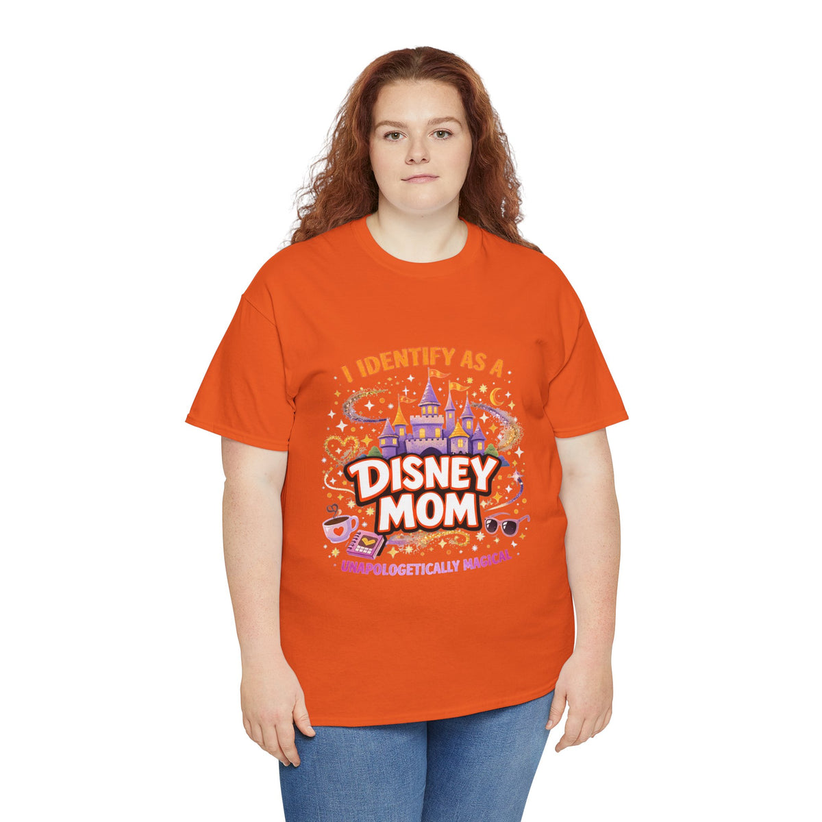 I Identify As a Disney Mom – Unapologetically Magical Parody T‑Shirt