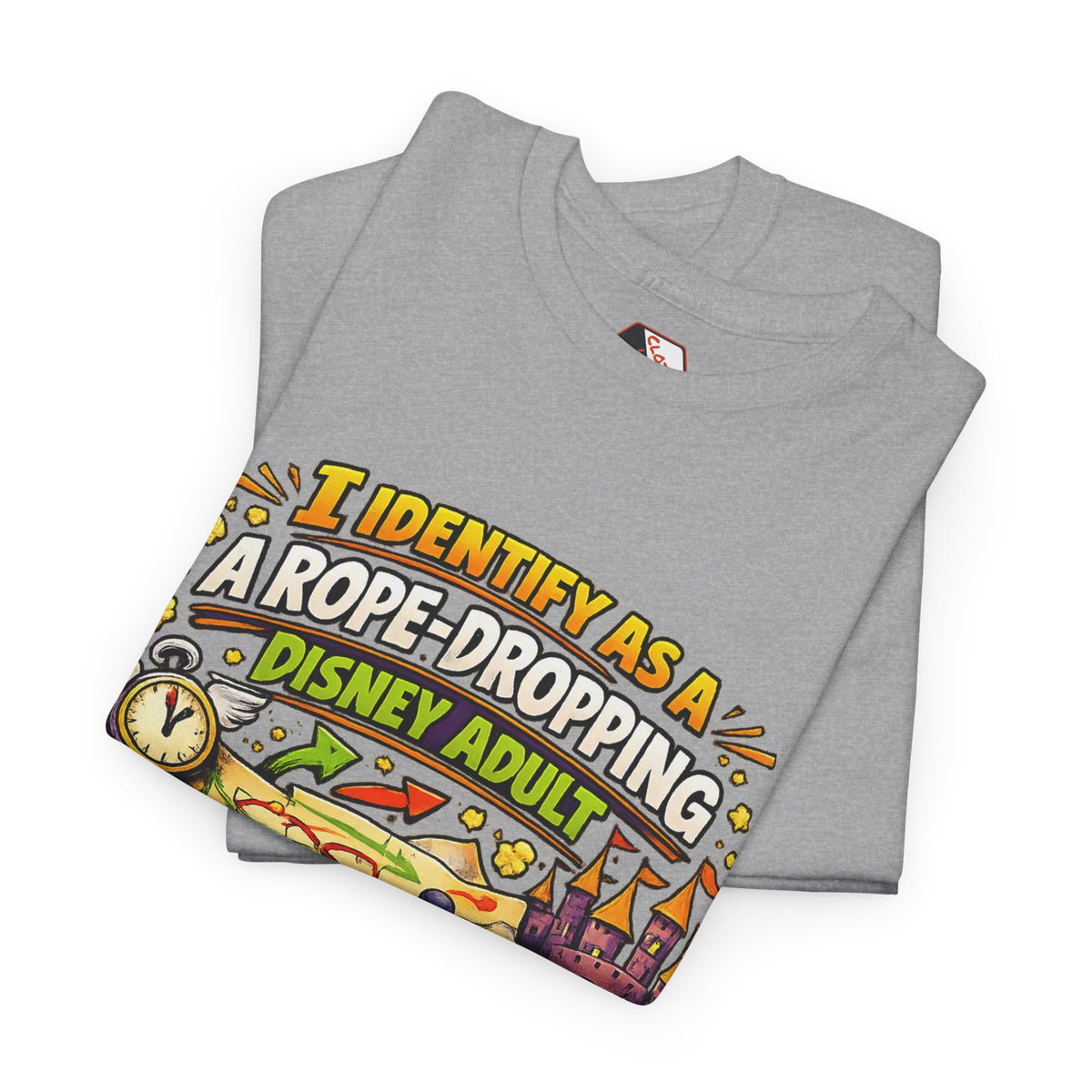 I Identify As a Rope-Dropping Disney Adult – Funny Disney Parody T‑Shirt |Chaos Clothing by I Identify As
