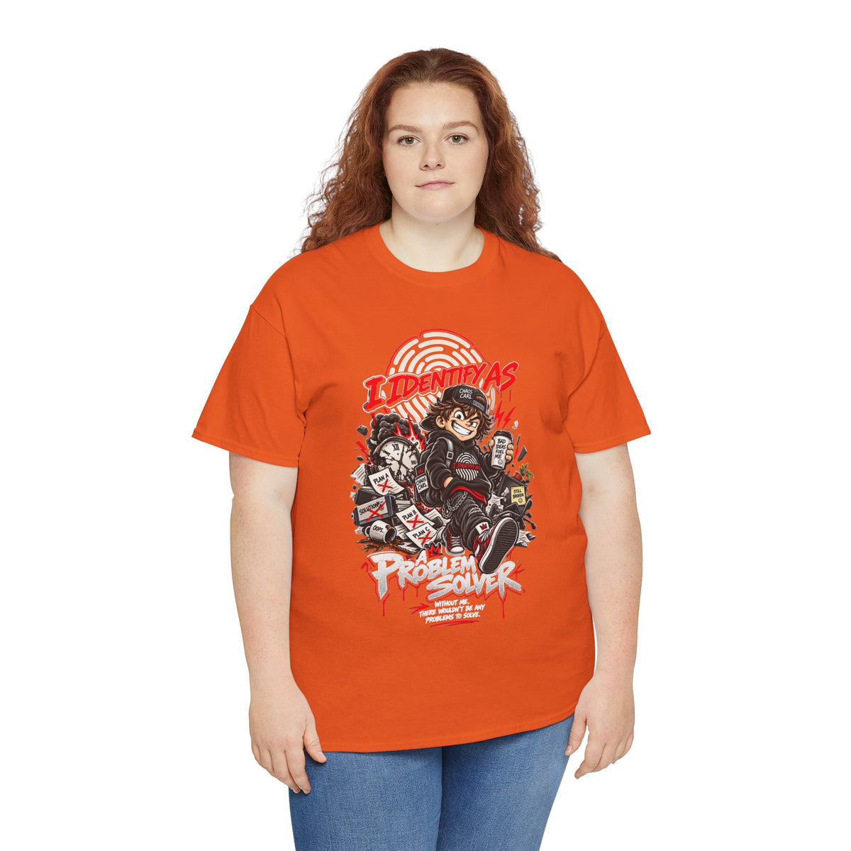 Chaos Clothing graphic tee featuring Problem Solver identity slogan