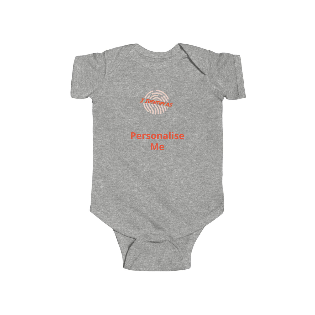 Personalised Baby Grow – Funny Baby Shower Gift with Custom Name | I Identify As