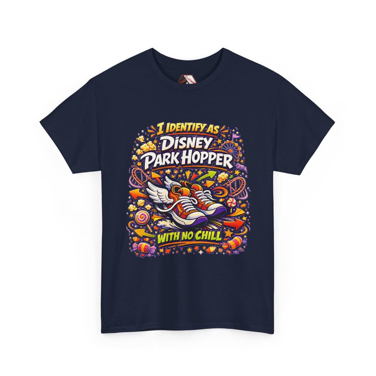 Disney Park Hopper With No Chill – Funny Disney Adult Parody T‑Shirt