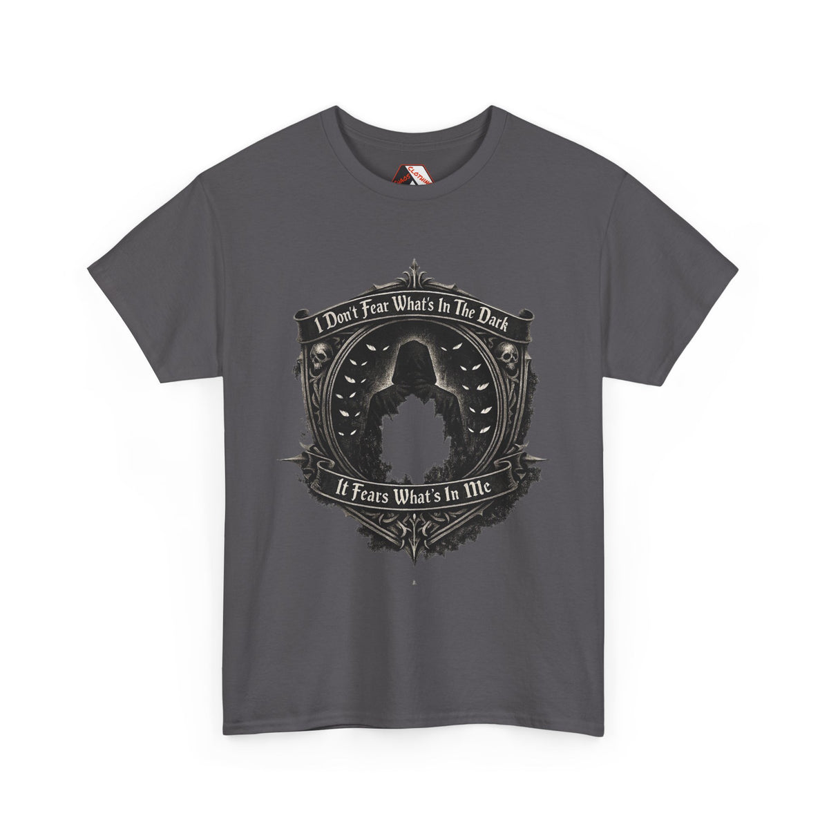 I Don’t Fear the Dark – It Fears What’s In Me T‑Shirt | Dark Humour  I Identify As Halloween Tee