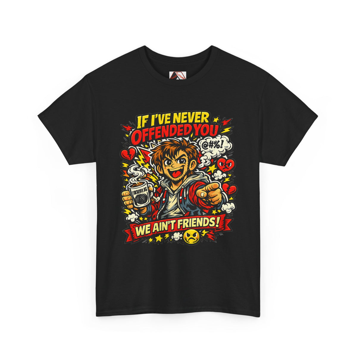 Disrespectful Daniel chaotic comic graphic on humour T‑shirt