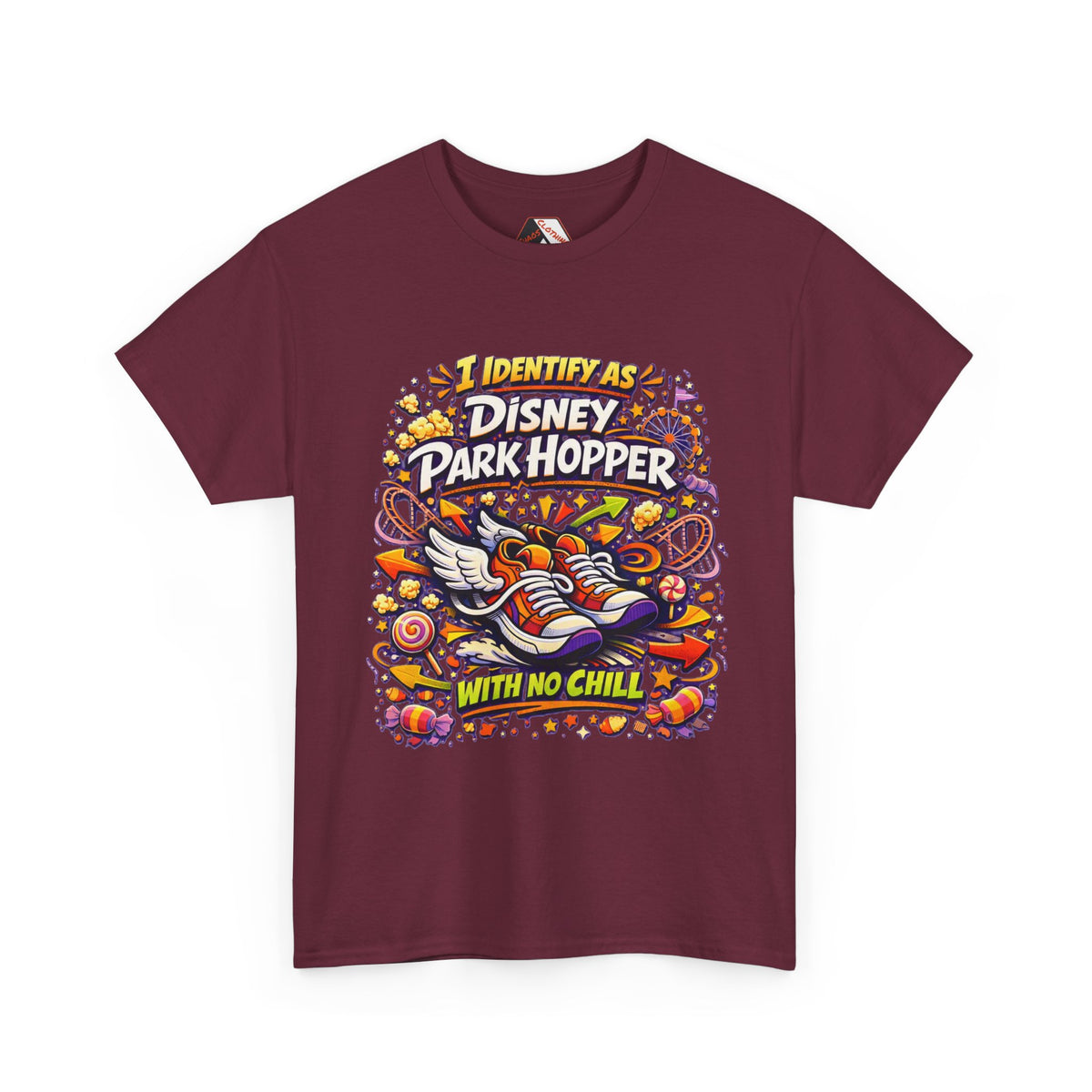 Disney Park Hopper With No Chill – Funny Disney Adult Parody T‑Shirt