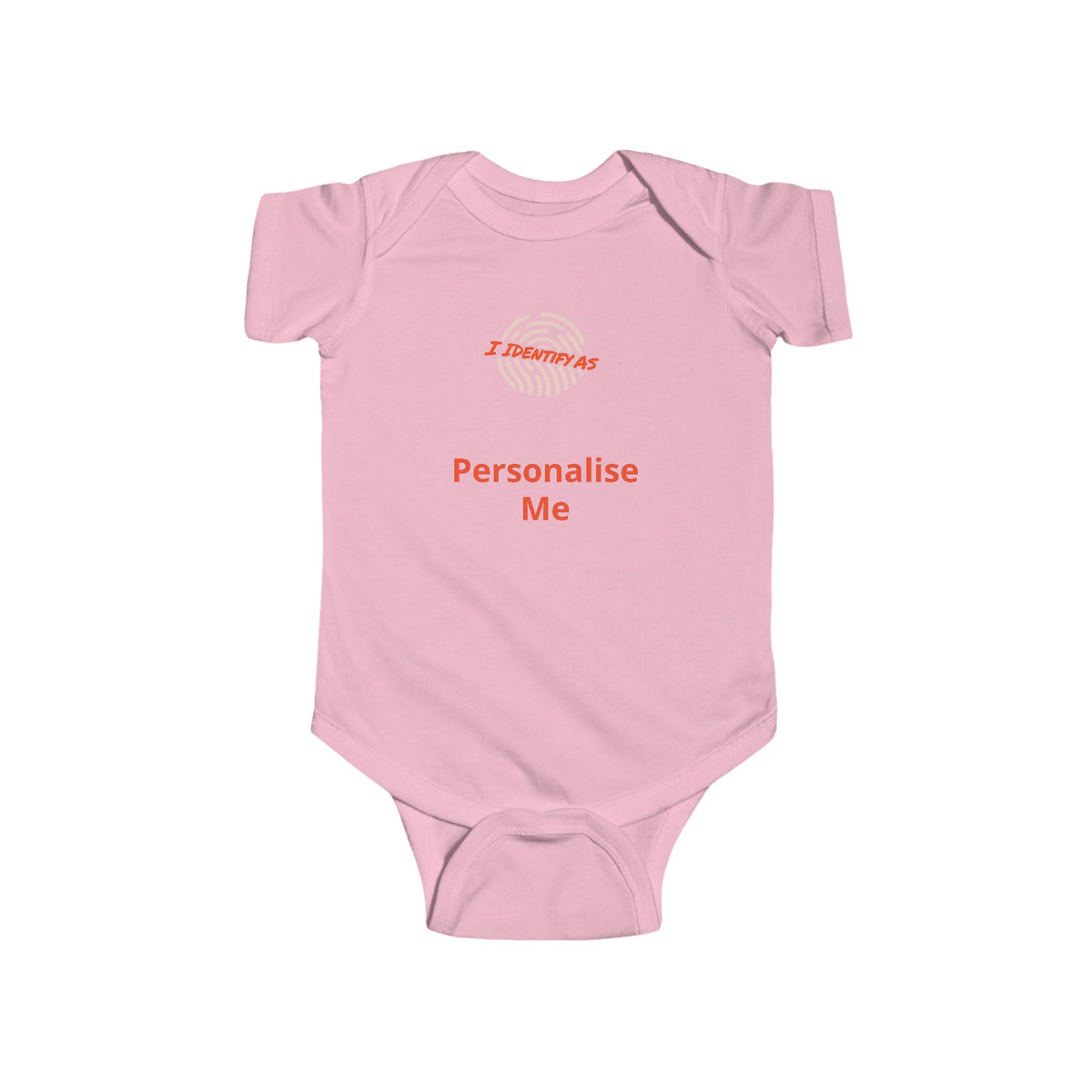 Personalised Baby Grow – Funny Baby Shower Gift with Custom Name | I Identify As
