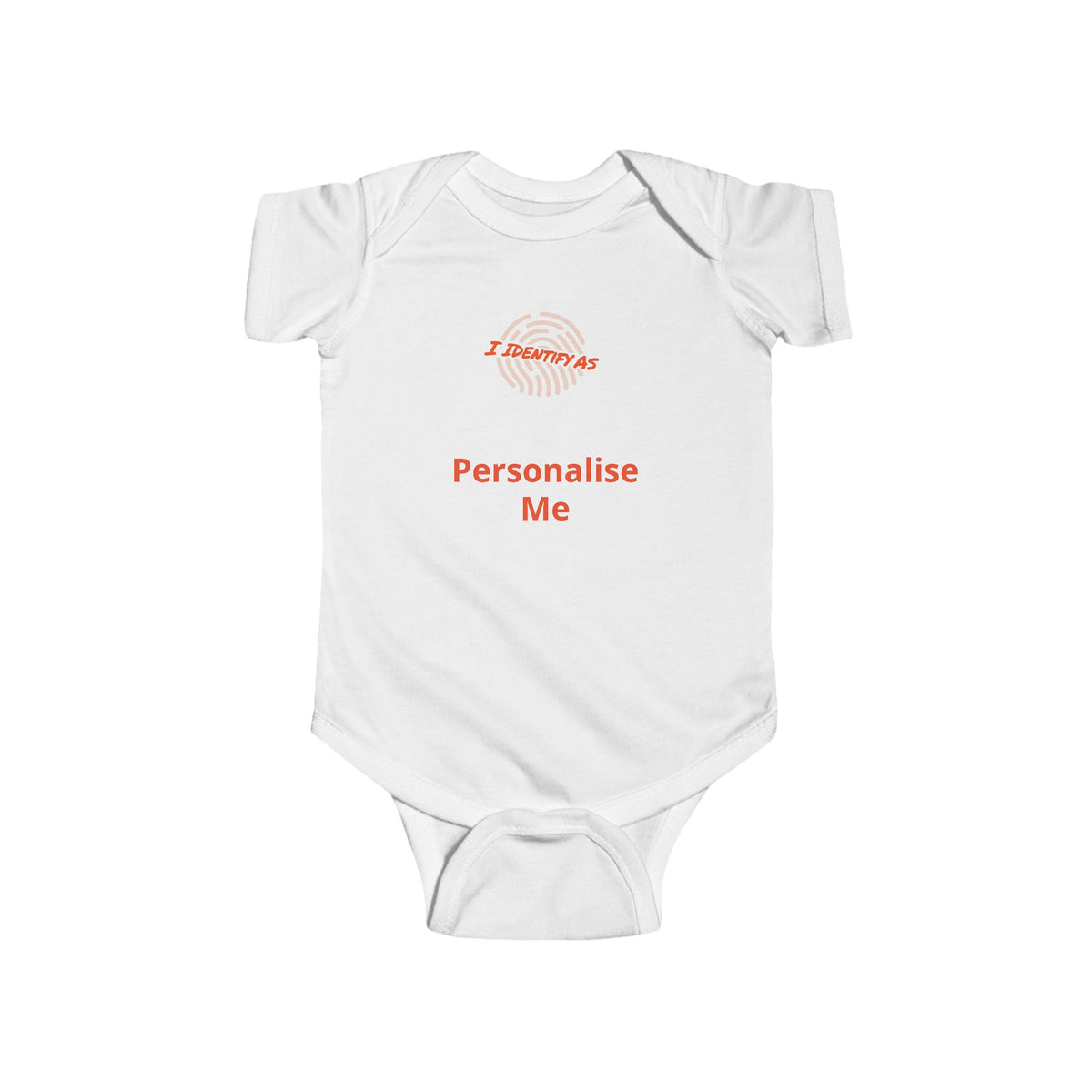 Personalised Baby Grow – Funny Baby Shower Gift with Custom Name | I Identify As