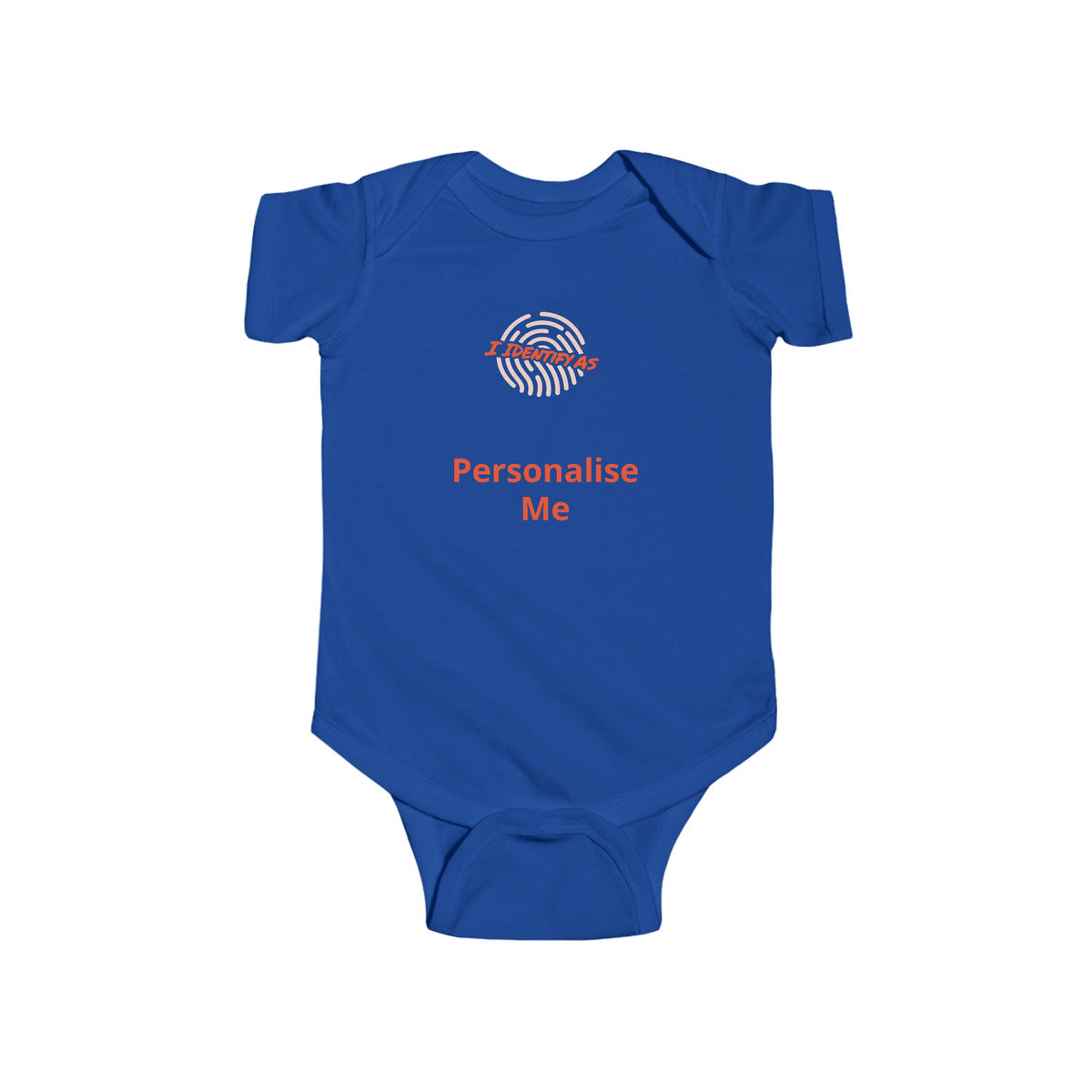 Personalised Baby Grow – Funny Baby Shower Gift with Custom Name | I Identify As