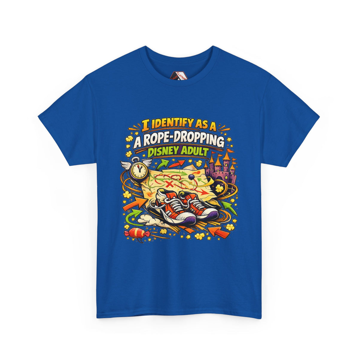 I Identify As a Rope-Dropping Disney Adult – Funny Disney Parody T‑Shirt |Chaos Clothing by I Identify As