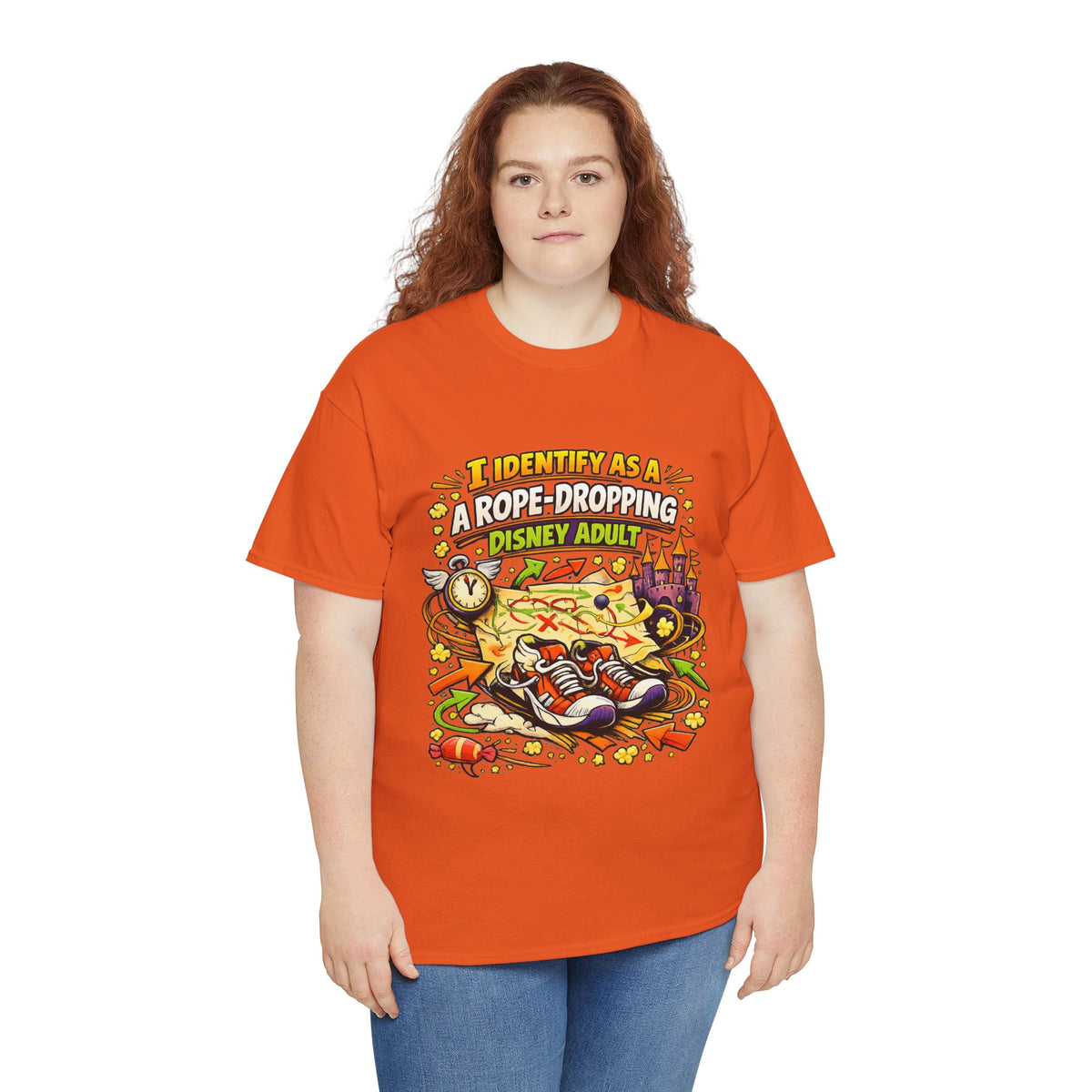 I Identify As a Rope-Dropping Disney Adult – Funny Disney Parody T‑Shirt |Chaos Clothing by I Identify As