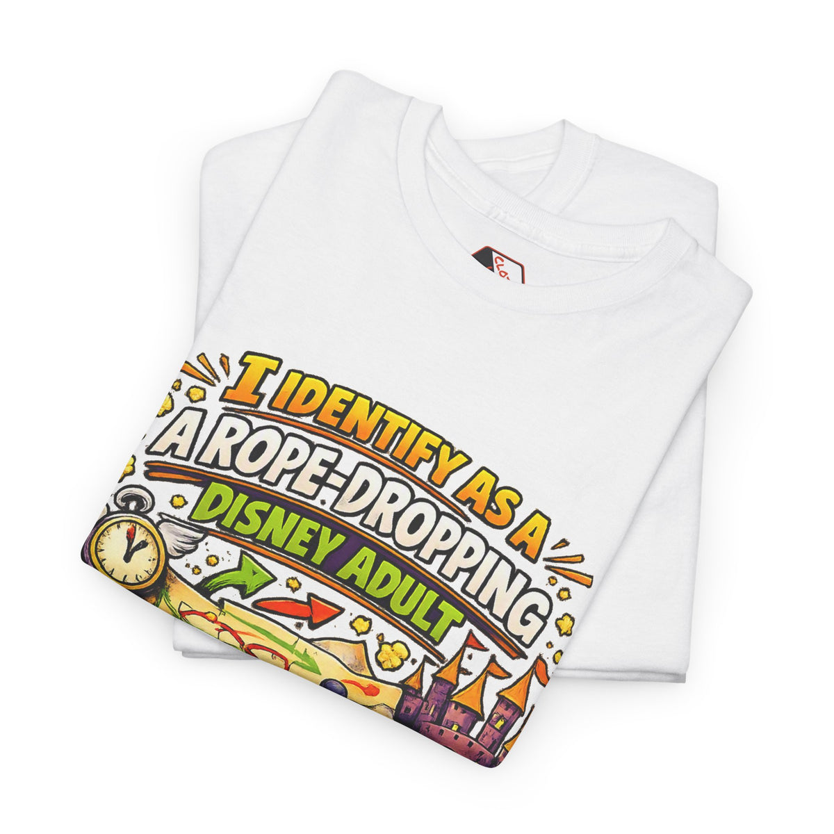 I Identify As a Rope-Dropping Disney Adult – Funny Disney Parody T‑Shirt |Chaos Clothing by I Identify As