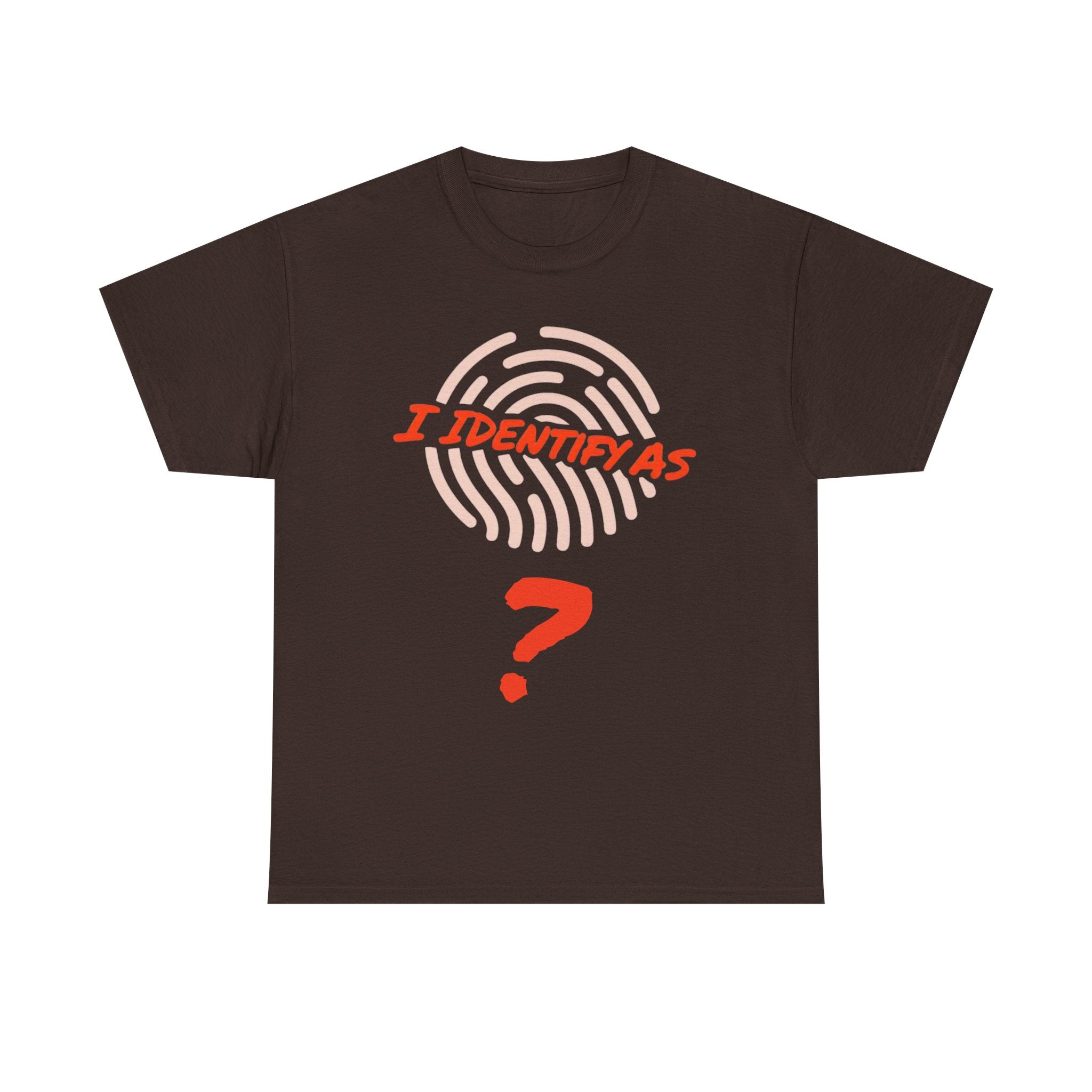 Personalised “I Identify As” Custom Name T‑Shirt – Unisex Cotton Identity Graphic Tee – Custom Text Personalisation Shirt for Men & Women