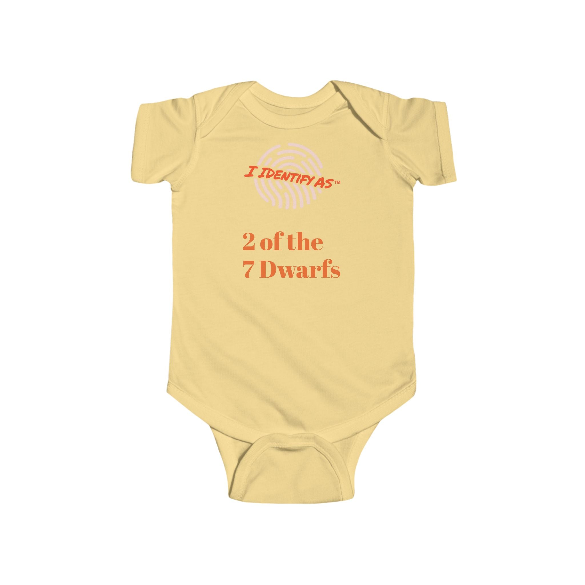 Copy of I Identify As 2 of the 7 Dwarfs Infant Bodysuit | Funny Baby Onesie
