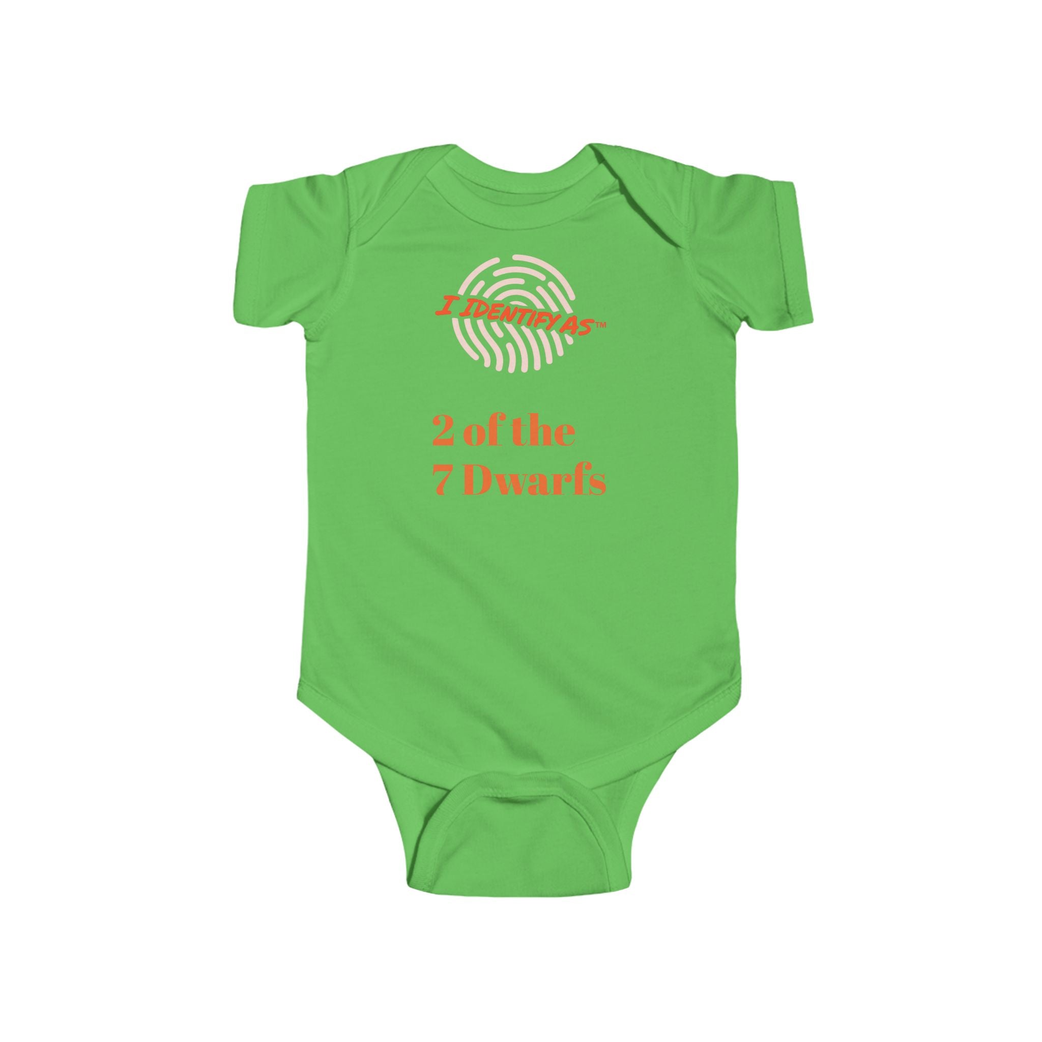 Copy of I Identify As 2 of the 7 Dwarfs Infant Bodysuit | Funny Baby Onesie