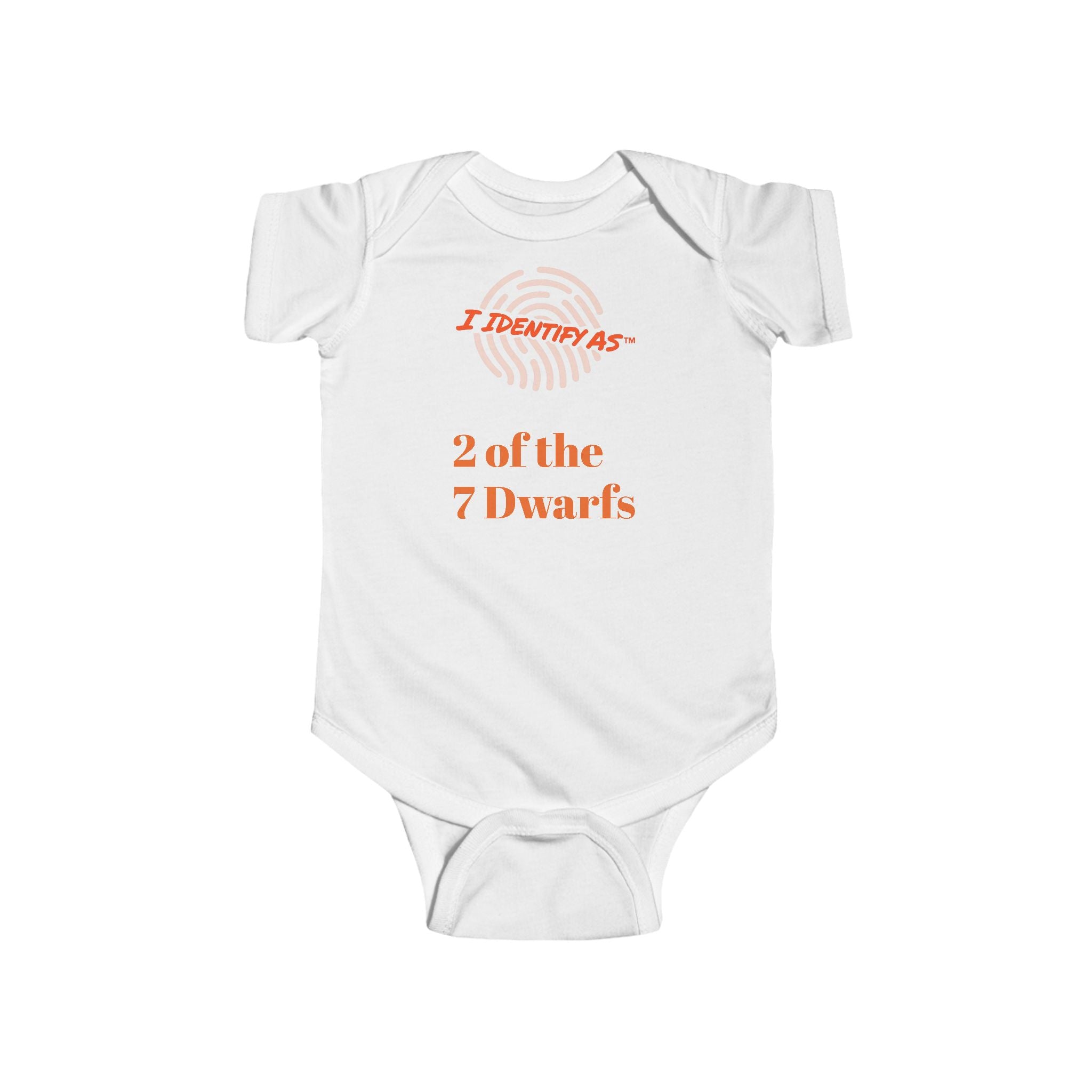 Copy of I Identify As 2 of the 7 Dwarfs Infant Bodysuit | Funny Baby Onesie