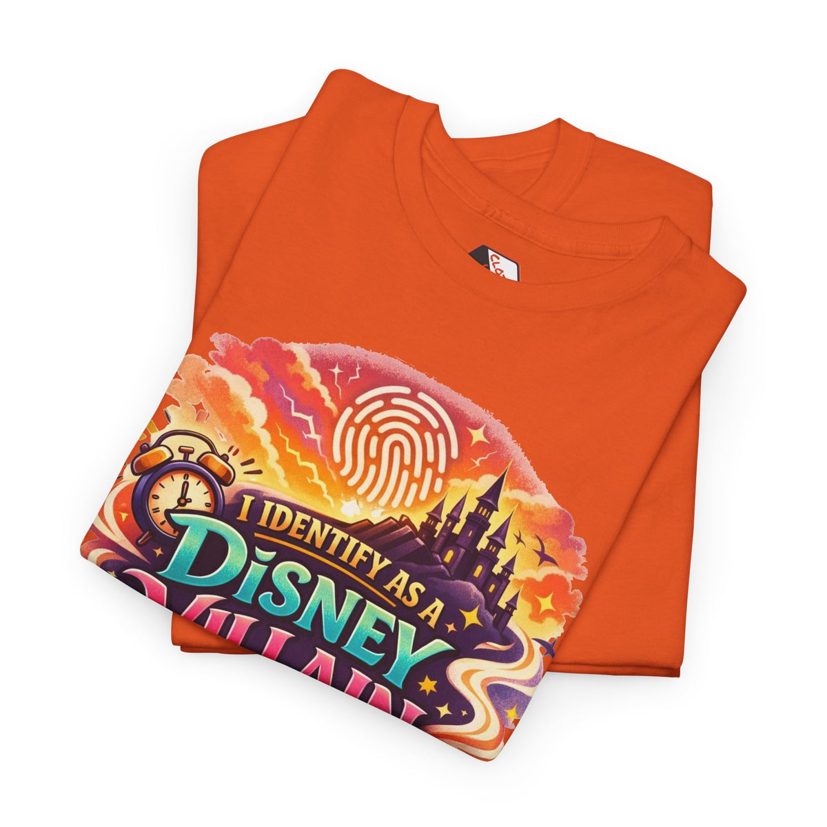 I Identify As a Disney Villain Before Coffee – Funny Theme Park T‑Shirt for Disney Adults