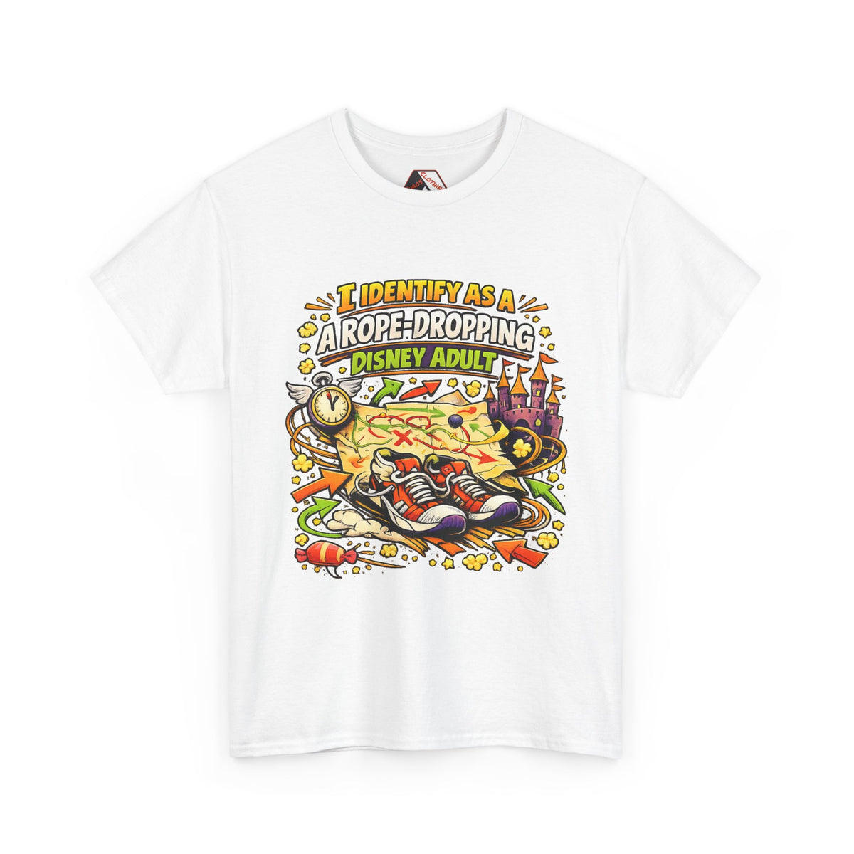 I Identify As a Rope-Dropping Disney Adult – Funny Disney Parody T‑Shirt |Chaos Clothing by I Identify As