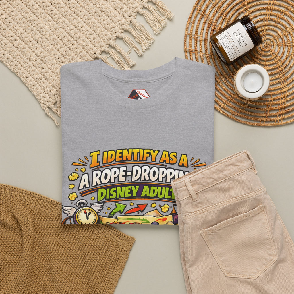 I Identify As a Rope-Dropping Disney Adult – Funny Disney Parody T‑Shirt |Chaos Clothing by I Identify As
