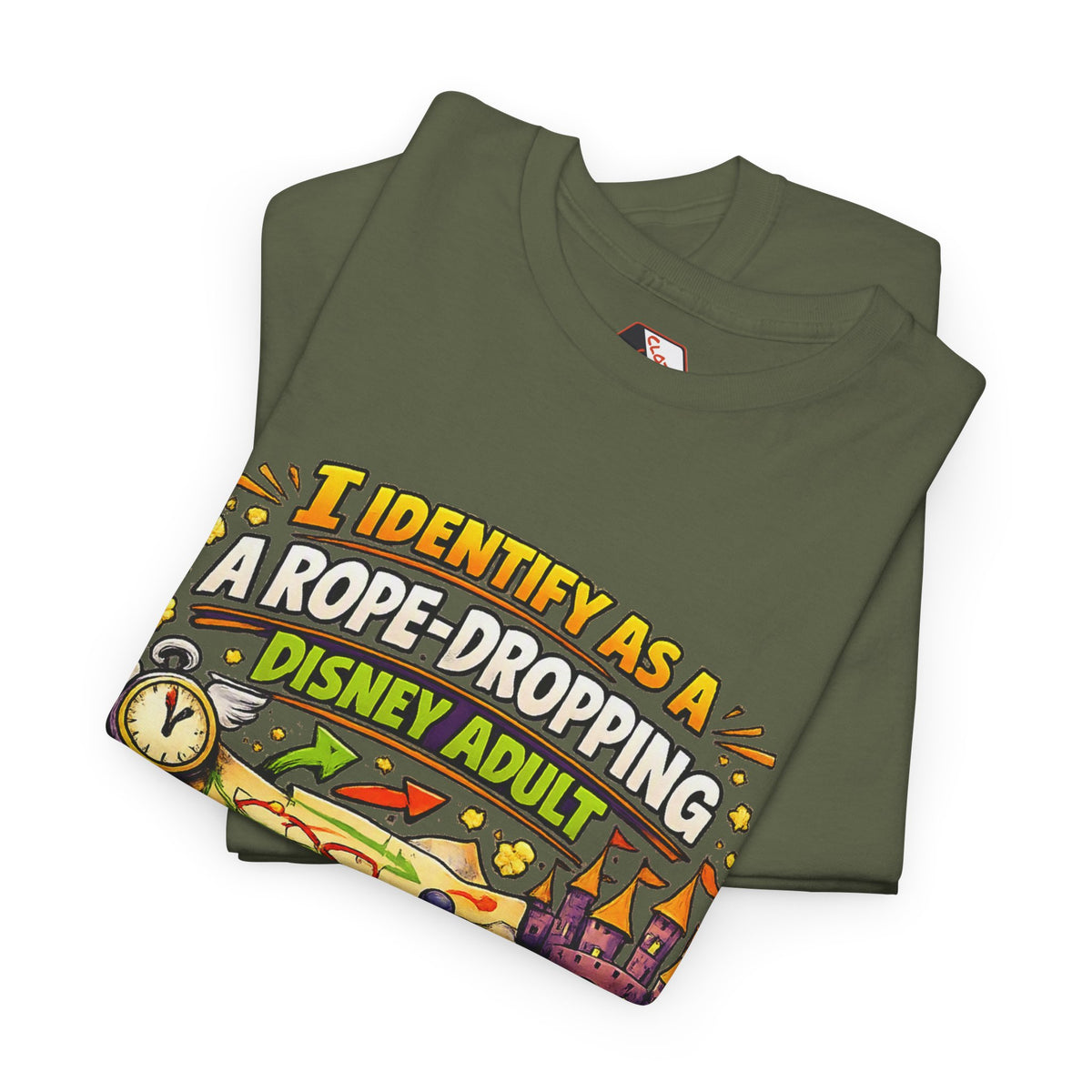 I Identify As a Rope-Dropping Disney Adult – Funny Disney Parody T‑Shirt |Chaos Clothing by I Identify As