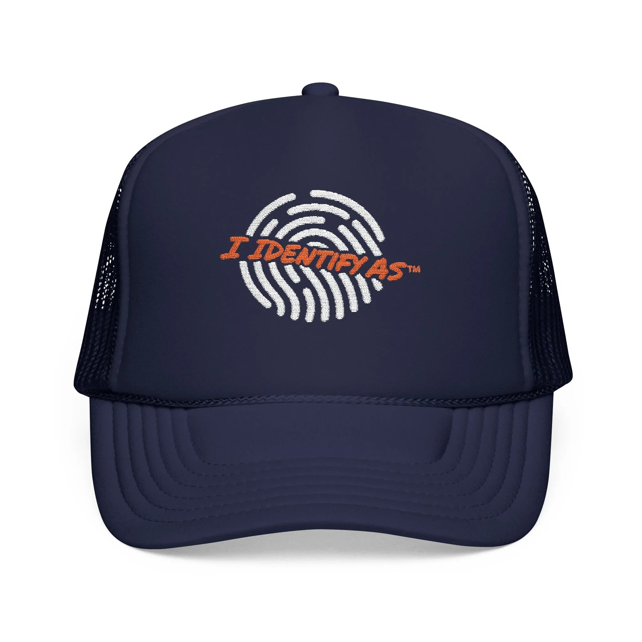 Embroidered Denim Hat – Fingerprint Logo Cap | I Identify As