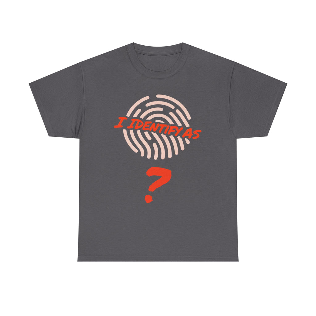 Personalised “I Identify As” Custom Name T‑Shirt – Unisex Cotton Identity Graphic Tee – Custom Text Personalisation Shirt for Men & Women
