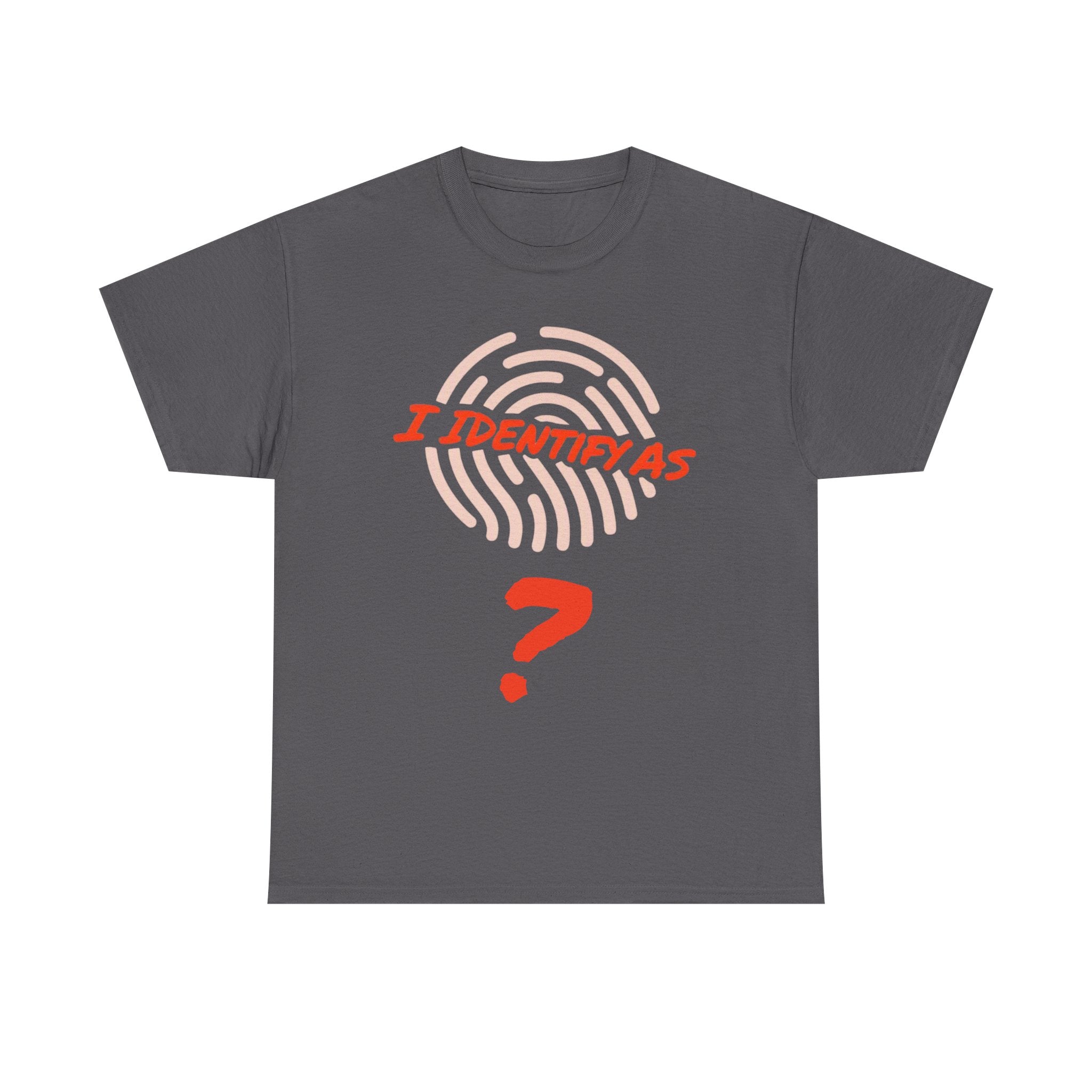 Personalised “I Identify As” Custom Name T‑Shirt – Unisex Cotton Identity Graphic Tee – Custom Text Personalisation Shirt for Men & Women