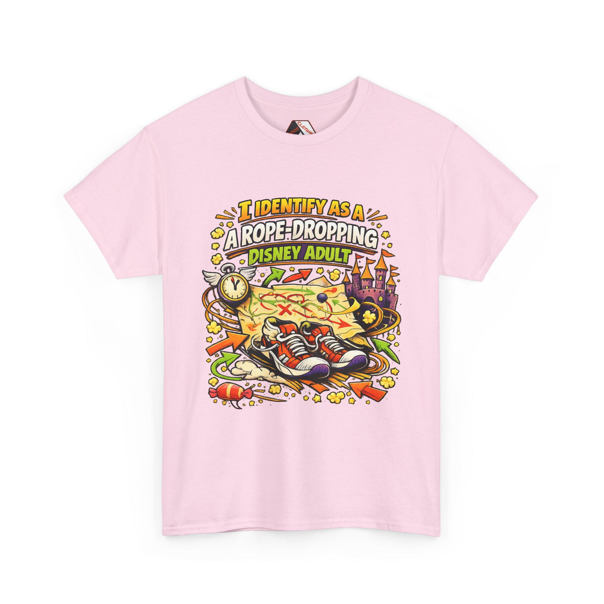 I Identify As a Rope-Dropping Disney Adult – Funny Disney Parody T‑Shirt |Chaos Clothing by I Identify As