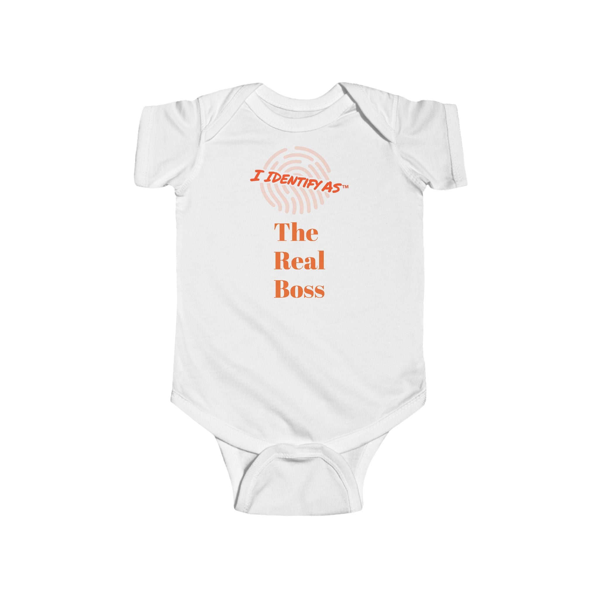 I Identify As The Real Boss Infant Bodysuit | Funny Baby Onesie